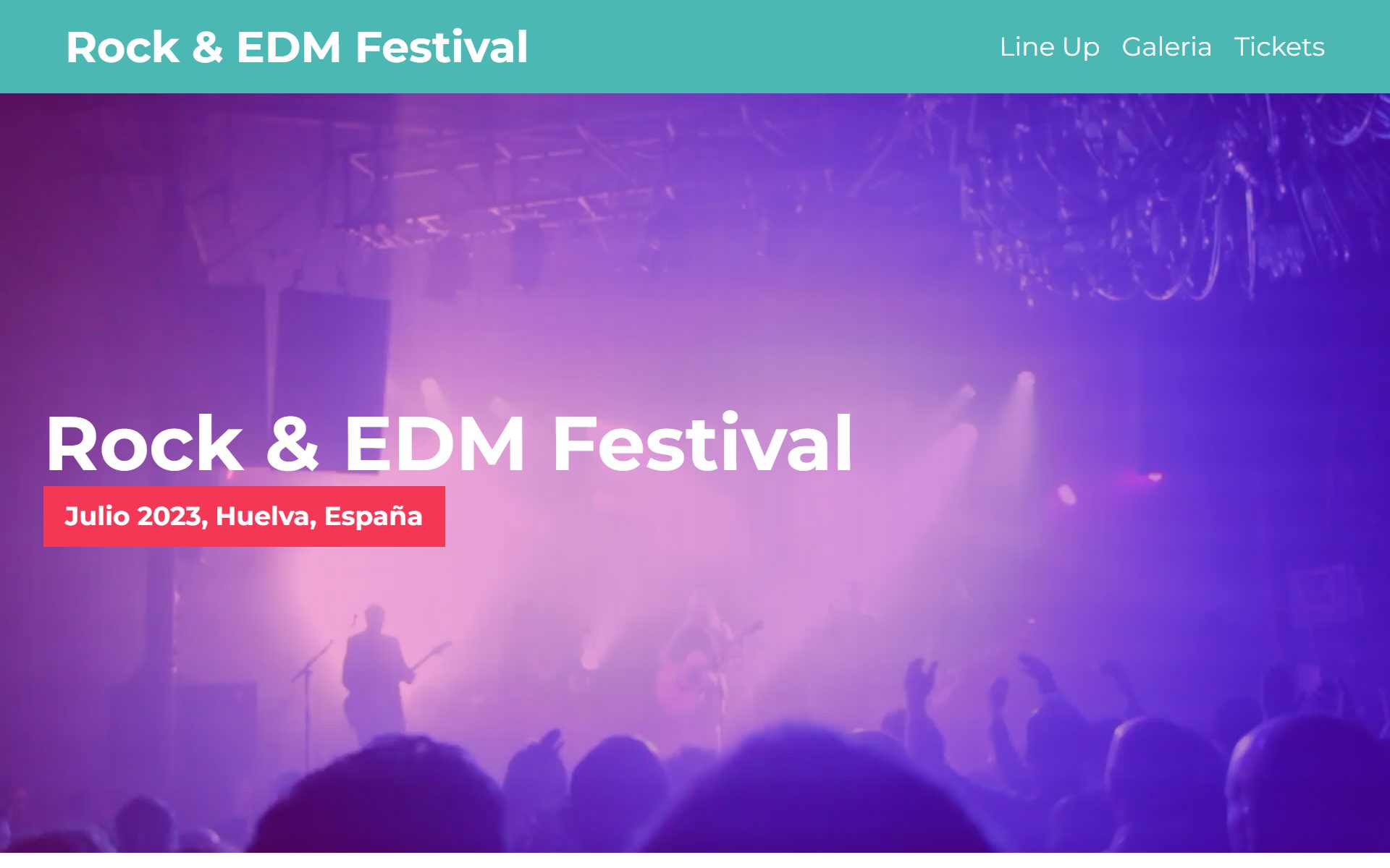 Web de festival de música